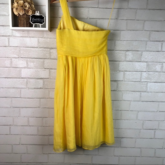J. Crew | Yellow One Shoulder Dress - Picture 5 of 6